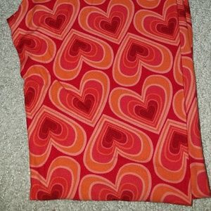 LuLaRoe Valentine's Leggings Hearts, One Size
